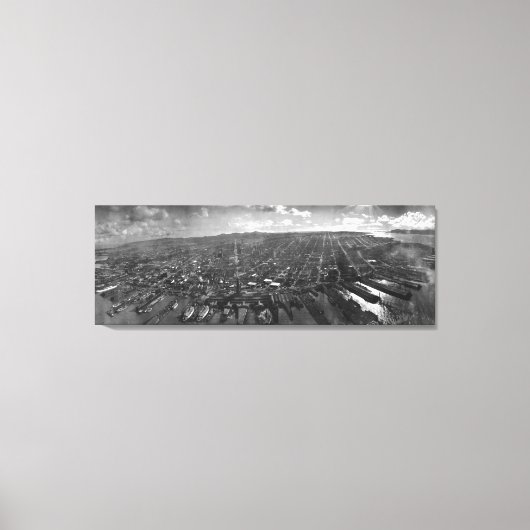 Foto van de San Francisco Panoramic (1902) Canvas Afdruk (Voorkant)
