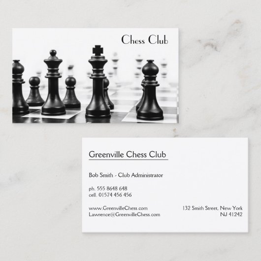 Foto van de schoorsteenschrander - Visitekaartje (Voorkant / Achterkant)