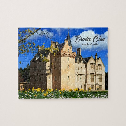 Foto van de Schotse Brodie Clan's Castle-foto uitd Legpuzzel (Horizontaal)