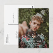 Foto van de scriptgraduatie-partij briefkaart (Voorkant / Achterkant)