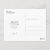 Foto van de scriptgraduatie-partij briefkaart (Achterkant)