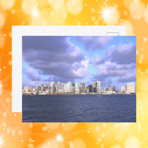 Foto van de skyline van San Diego Briefkaart