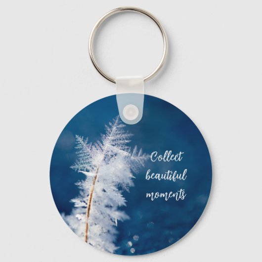 Foto van de sleutelhanger van sneeuwvlokken (Voorkant)
