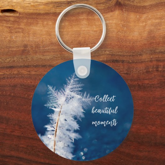 Foto van de sleutelhanger van sneeuwvlokken (Voorkant)