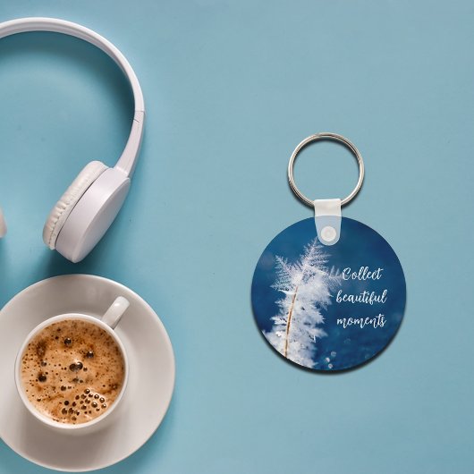 Foto van de sleutelhanger van sneeuwvlokken