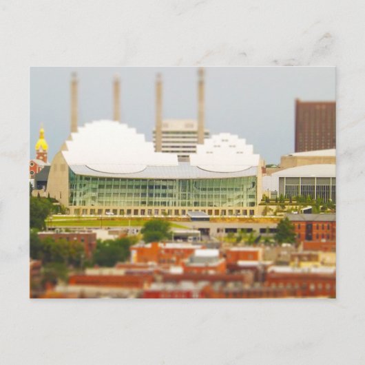 Foto van de stad Kansas City Tilt-Shift Briefkaart (Voorkant)