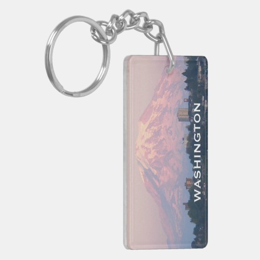 Foto van de State Mount Rainier Sleutelhanger (Voorkant Links)