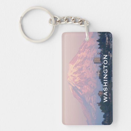 Foto van de State Mount Rainier Sleutelhanger (Voorkant)