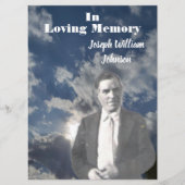 Foto van de Sun and Clouds Memorial Service | cita Programmakaart (Voorkant)