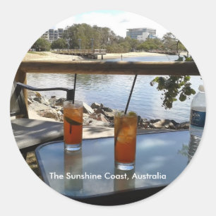 Foto van de Sunshine Coast Australia Ronde Sticker