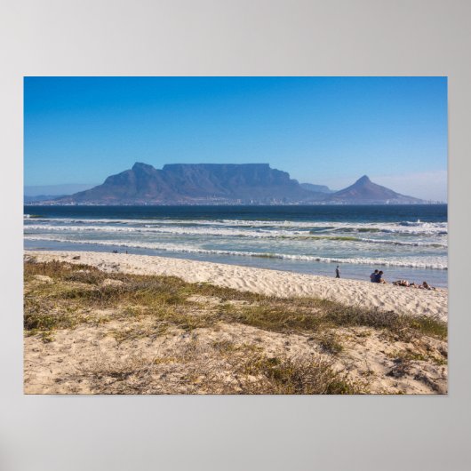 Foto van de Tafelberg, Kaapstad Poster (Voorkant)