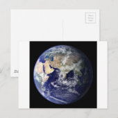 Foto van de Terre - Hémisphère Est Briefkaart (Voorkant / Achterkant)