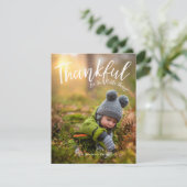 Foto van de Thanksgiving Kleine Dingen Feestdagenkaart (Staand voorkant)