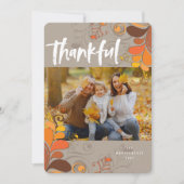 Foto van de Thanksgiving van de Deco-brochure van  Feestdagenkaart (Voorkant)