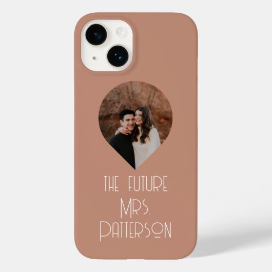 Foto van de toekomstige Mrs Modern Bride Script Na Case-Mate iPhone Case (Achterkant)