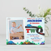 Foto van de verjaardagsfeestdag - Bestuurder van d Kaart (Staand voorkant)