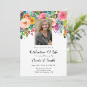 Foto van de viering van het leven kaart (Staand voorkant)