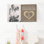 Foto van de vijfde huwelijksdag spandoek (Insitu)