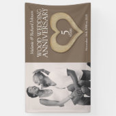 Foto van de vijfde huwelijksdag spandoek (Verticaal)