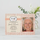 Foto van de Volwassenpartij van de vrouw uitgenodi Kaart (Staand voorkant)