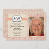 Foto van de Volwassenpartij van de vrouw uitgenodi Kaart (Voorkant / Achterkant)