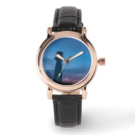 Foto van de vuurtoren horloge