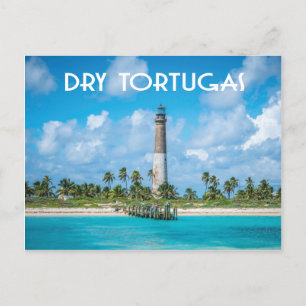 Foto van de vuurtoren van Dry Tortugas Florida Briefkaart