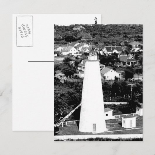 Foto van de  vuurtoren van Ocracoke Briefkaart (Voorkant / Achterkant)