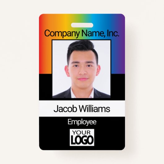 Foto van de werknemer - Rainbow Badge (Voorkant)