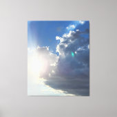 Foto van de wolken canvas afdruk (Voorkant)
