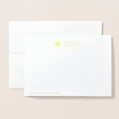 Foto van de World Snowflake Gold Foil Card Folie Kaarten (Met envelop)