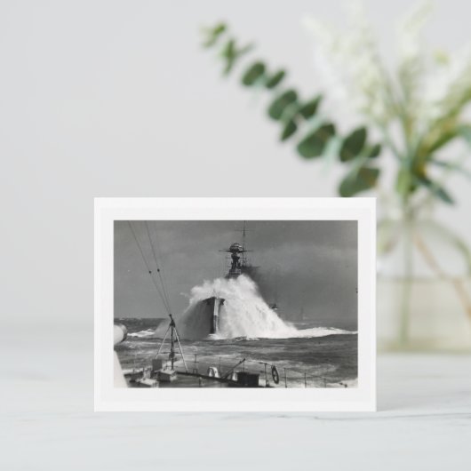 Foto van de  zee - de koninklijke eik-boot briefkaart (Staand voorkant)