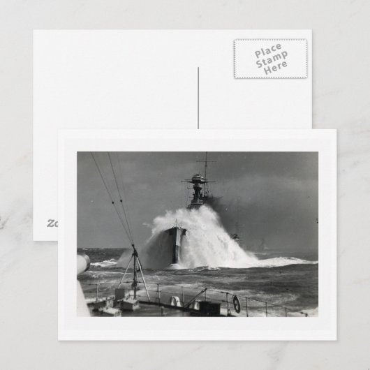 Foto van de  zee - de koninklijke eik-boot briefkaart (Voorkant / Achterkant)