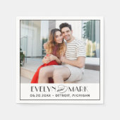  foto van deco Wedding Monogram Servet (Voorkant)