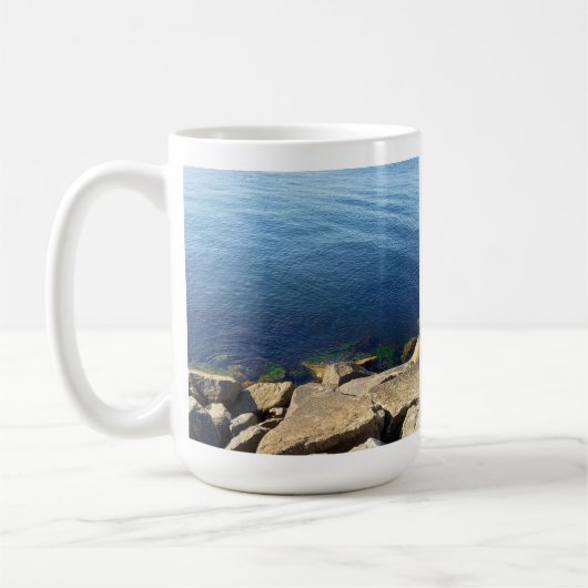 Foto van Deep Blue Atlantic Ocean Best Pap Ever Koffiemok (Links)