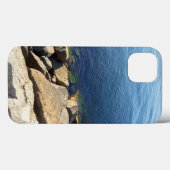 Foto van Deep Blue Atlantic Ocean Rocky Cliff Case-Mate iPhone Case (Achterkant (horizontaal))