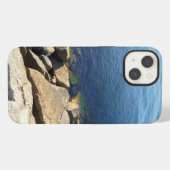 Foto van Deep Blue Atlantic Ocean Rocky Cliff iPhone Hoesje (Achterkant horizontaal)