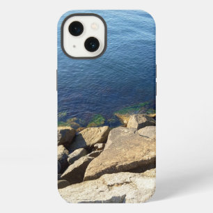 Foto van Deep Blue Atlantic Ocean Rocky Cliff iPhone 13 Hoesje