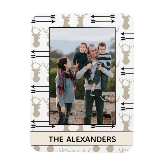 Foto van Deer Head Magneet (Verticaal)