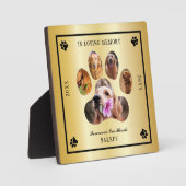 Foto van dierbare overledene - Gouden tint Fotoplaat (Voorkant)