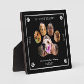 Foto van dierbare overledene - Zwart Zilver Fotoplaat (Voorkant)