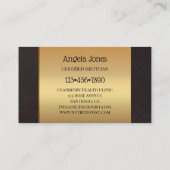 Foto van diëtist-diritionist visitekaartje (Achterkant)