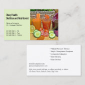 Foto van Dietitian Vegetable fruit Visitekaartje (Voorkant / Achterkant)