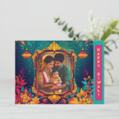 Foto van Diwali Turquoise Delight (Staand voorkant)