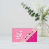 Foto van DIY / Insert - Visitekaartje Informatiekaartje (Staand voorkant)