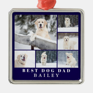 Foto van Dog Dad Metalen Ornament