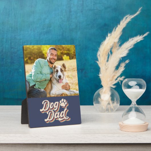 Foto van Dog Dad Paw Fotoplaat (Zijkant)