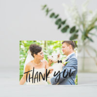 Foto van Dog in Wedding Foto Dank u Briefkaart