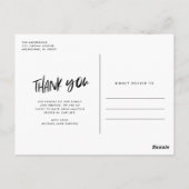 Foto van Dog in Wedding Foto Dank u Briefkaart (Achterkant)