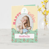 Foto van Dog Life Green Yellow Birthday Kaart (Gele Bloem)